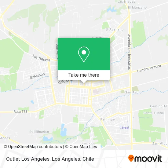 Outlet Los Angeles map