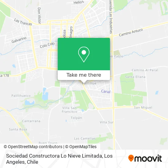 Sociedad Constructora Lo Nieve Limitada map