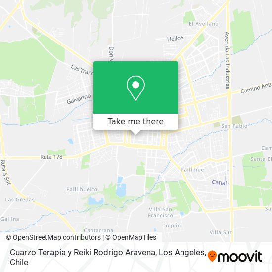 Cuarzo Terapia y Reiki Rodrigo Aravena map