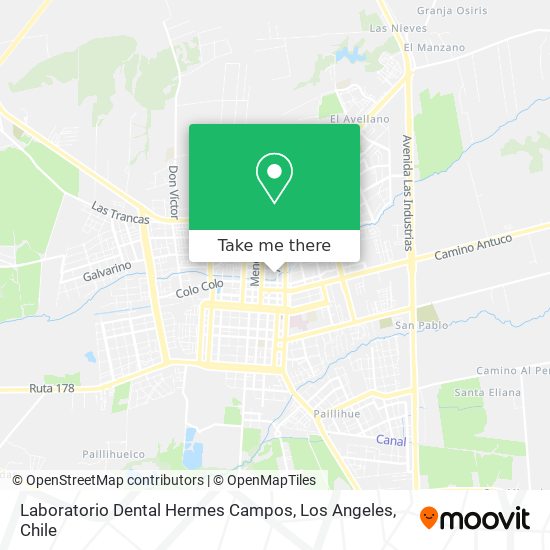 Mapa de Laboratorio Dental Hermes Campos