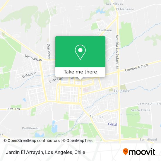 Jardín El Arrayán map