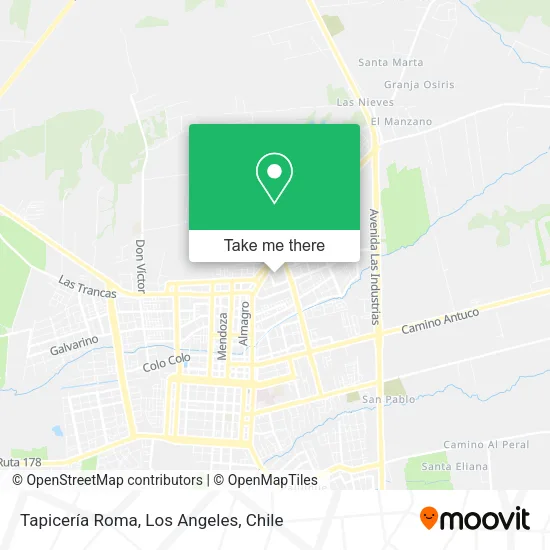 Tapicería Roma map