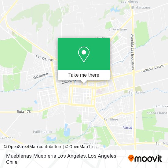 Mapa de Mueblerias-Muebleria Los Angeles