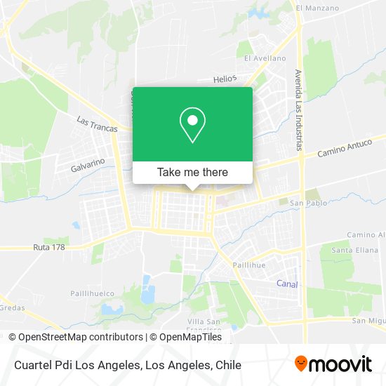 Mapa de Cuartel Pdi Los Angeles