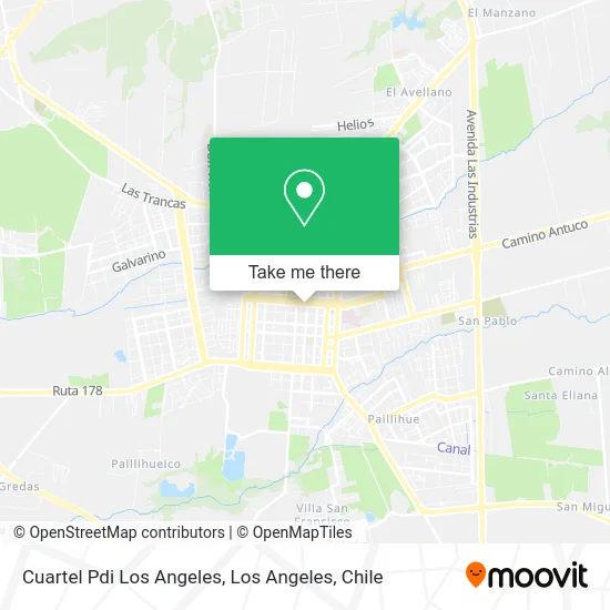 Cuartel Pdi Los Angeles map