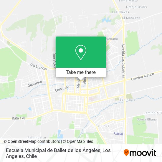 Escuela Municipal de Ballet de los Ángeles map