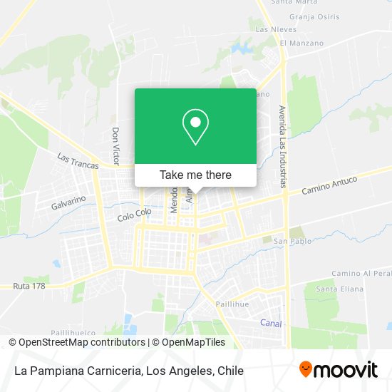 La Pampiana Carniceria map