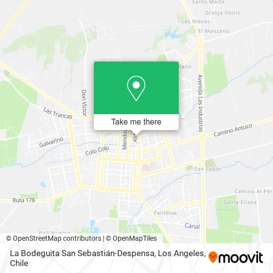 Mapa de La Bodeguita San Sebastián-Despensa