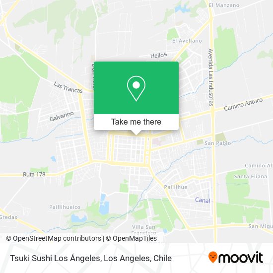 Mapa de Tsuki Sushi Los Ángeles