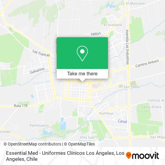 Mapa de Essential Med - Uniformes Clínicos Los Ángeles
