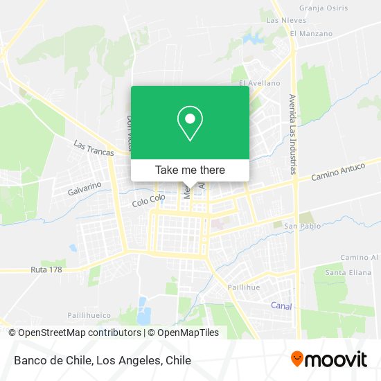 Banco de Chile map