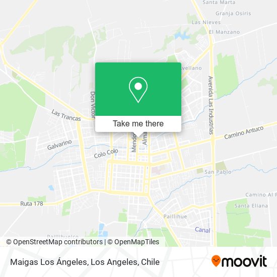 Maigas Los Ángeles map