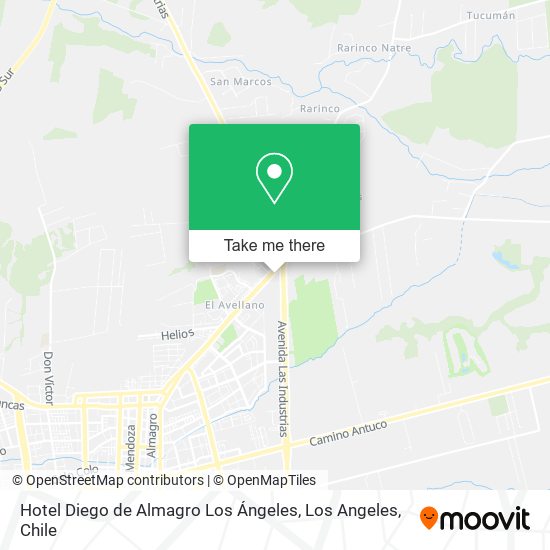 Mapa de Hotel Diego de Almagro Los Ángeles