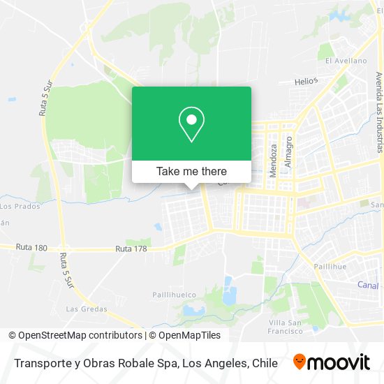 Transporte y Obras Robale Spa map