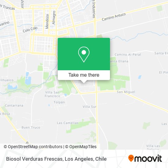 Mapa de Biosol Verduras Frescas