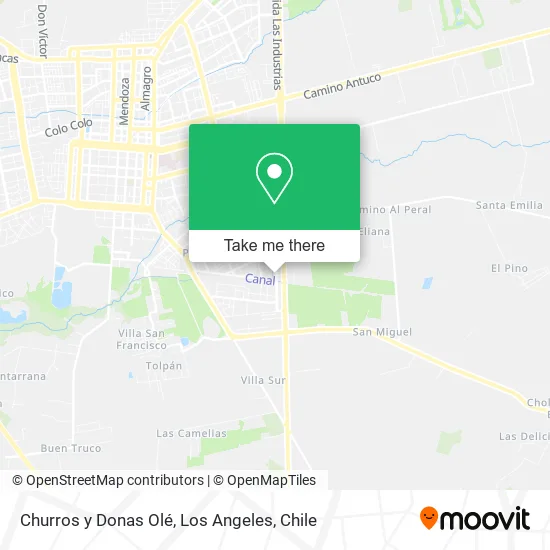 Churros y Donas Olé map