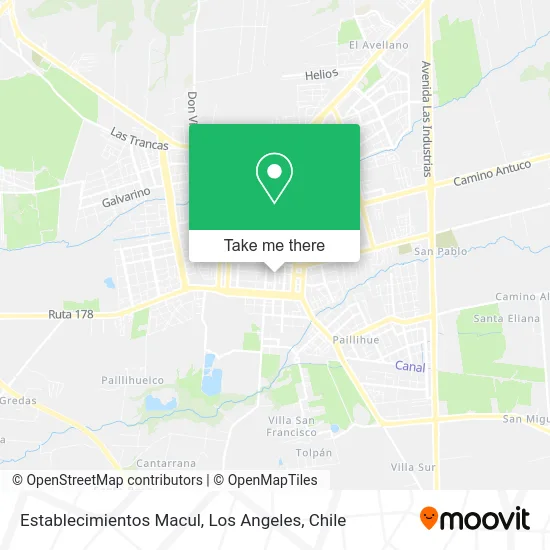 Establecimientos Macul map