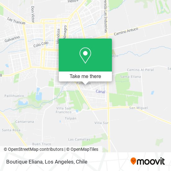 Boutique Eliana map