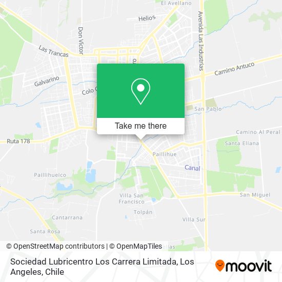 Sociedad Lubricentro Los Carrera Limitada map