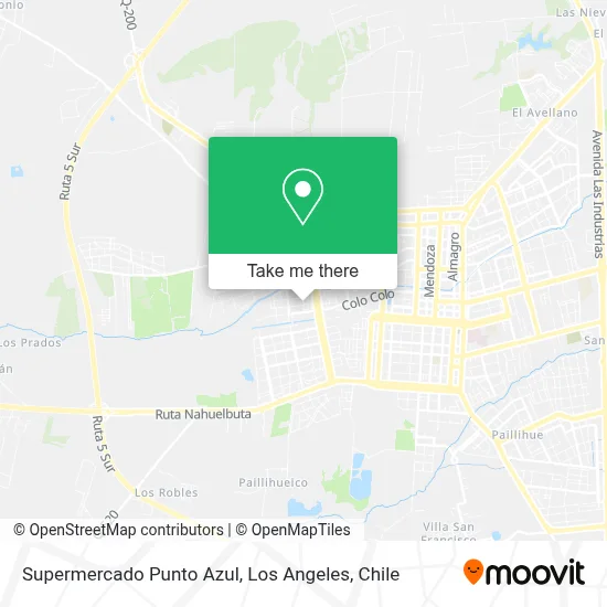 Supermercado Punto Azul map