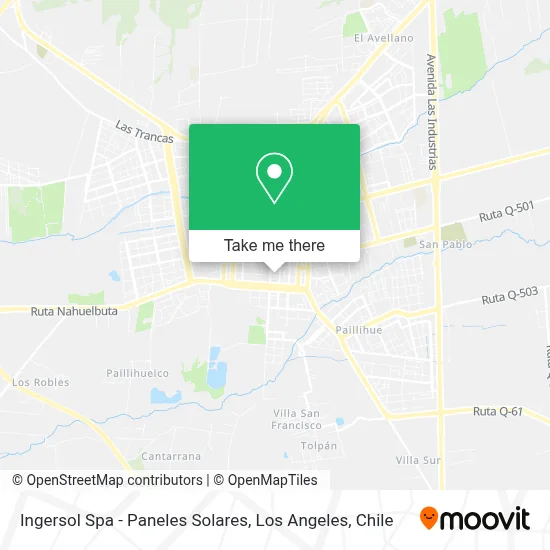 Ingersol Spa - Paneles Solares map