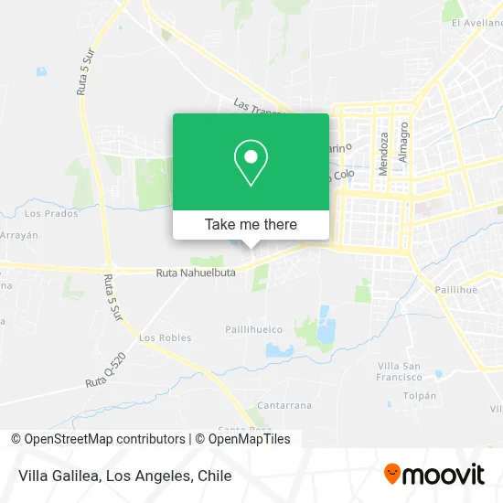 Villa Galilea map