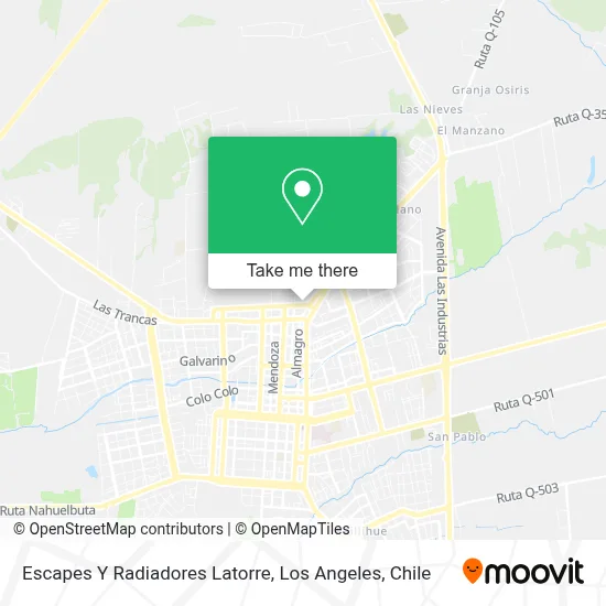 Escapes Y Radiadores Latorre map