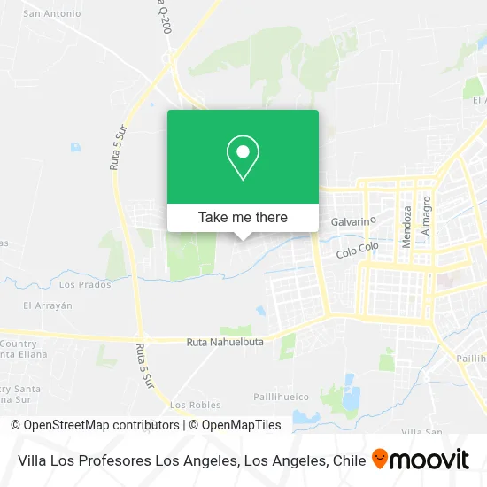 Villa Los Profesores Los Angeles map