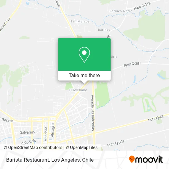 Barista Restaurant map