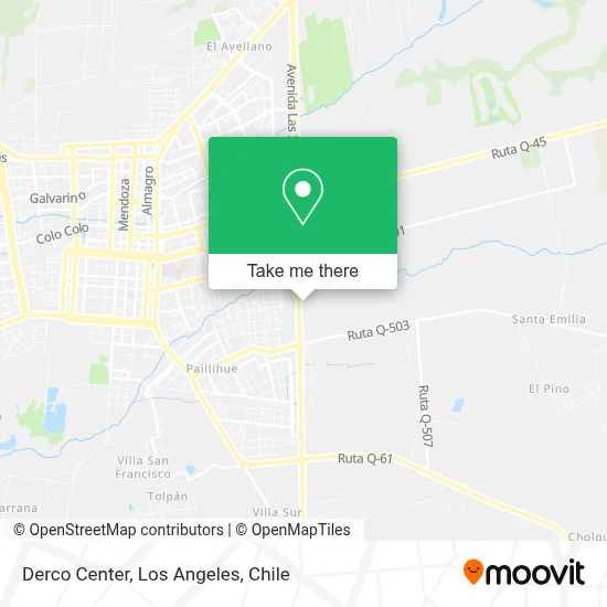 Derco Center map