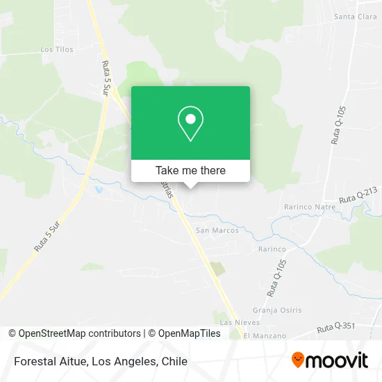 Forestal Aitue map