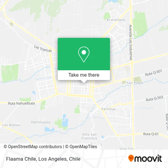 Flaama Chile map