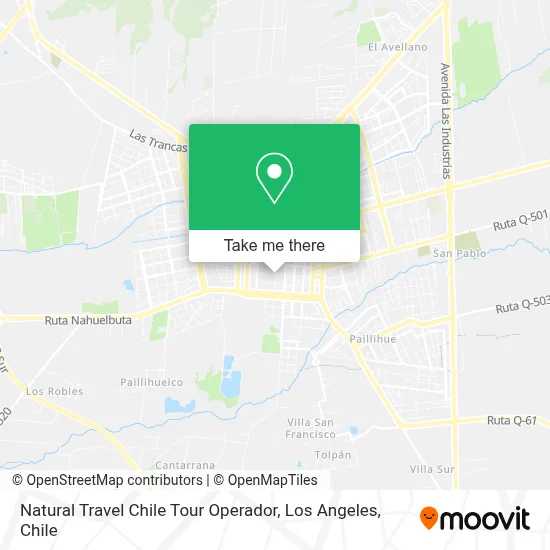 Natural Travel Chile Tour Operador map