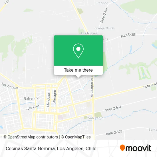 Cecinas Santa Gemma map