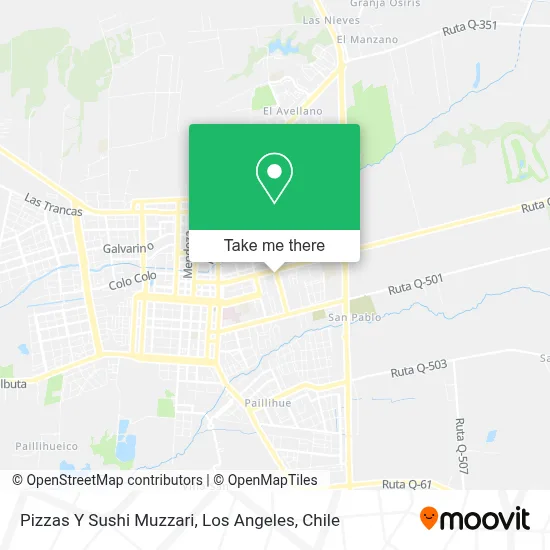 Pizzas Y Sushi Muzzari map