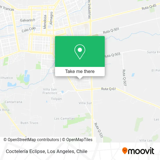 Coctelería Eclipse map