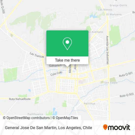 General Jose De San Martin map