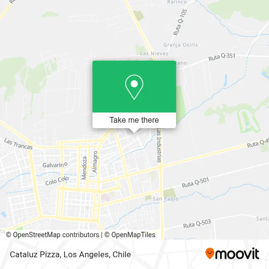 Cataluz Pizza map