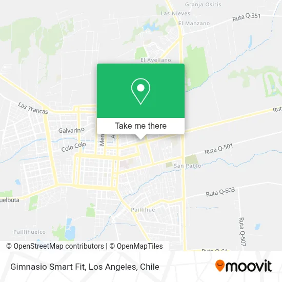 Gimnasio Smart Fit map