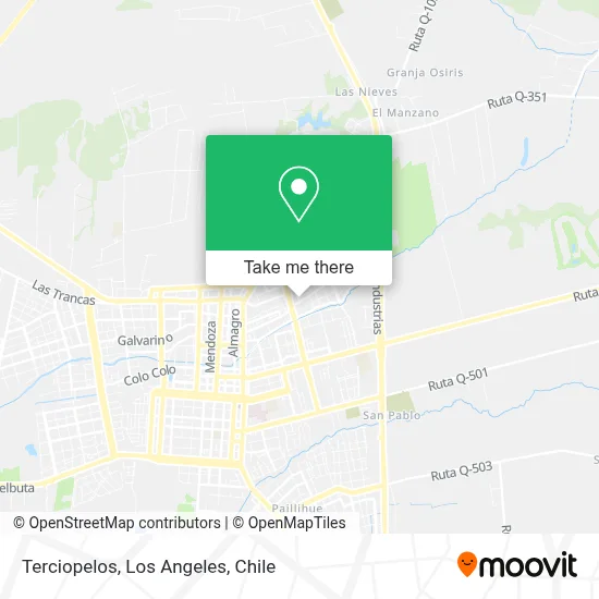 Terciopelos map
