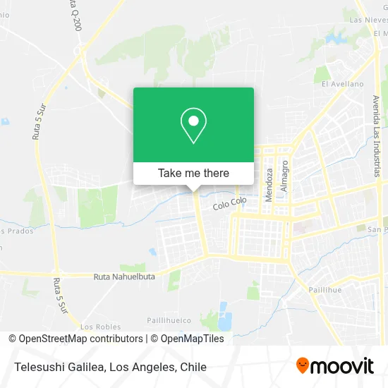 Telesushi Galilea map