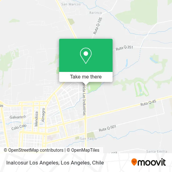 Inalcosur Los Angeles map