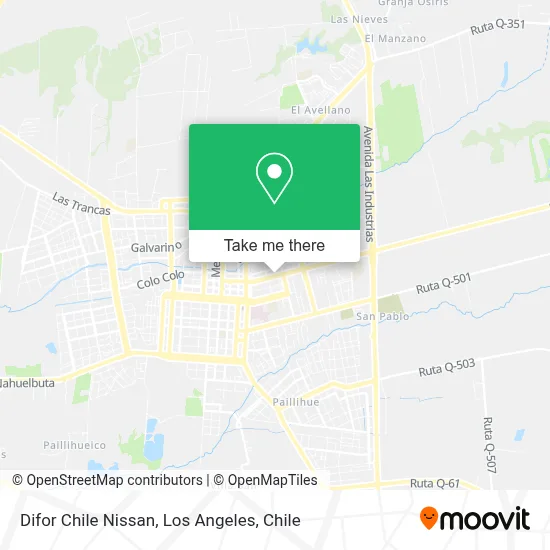 Difor Chile Nissan map
