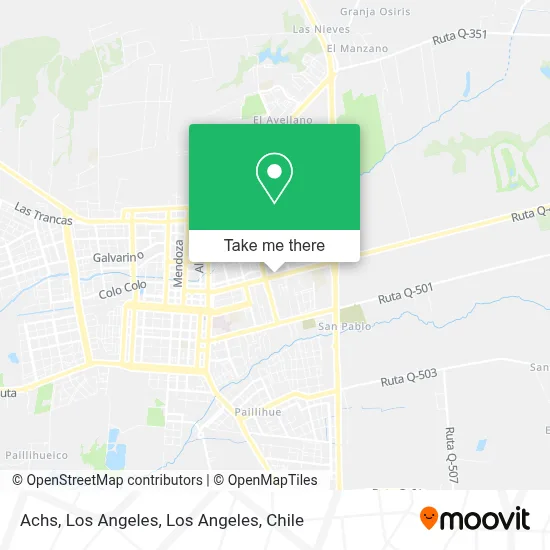 Achs, Los Angeles map
