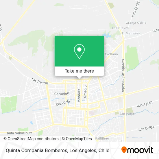Quinta Compañía Bomberos map