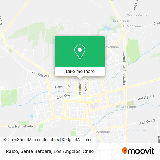 Ralco, Santa Barbara map
