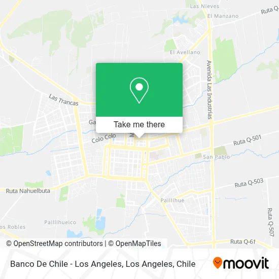 Banco De Chile - Los Angeles map