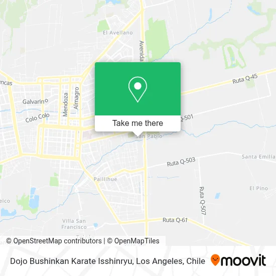 Dojo Bushinkan Karate Isshinryu map