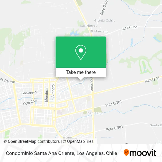 Condominio Santa Ana Oriente map