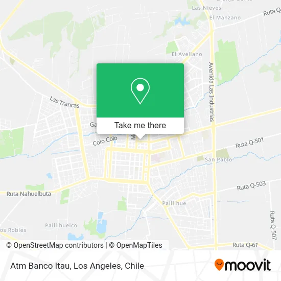 Atm Banco Itau map